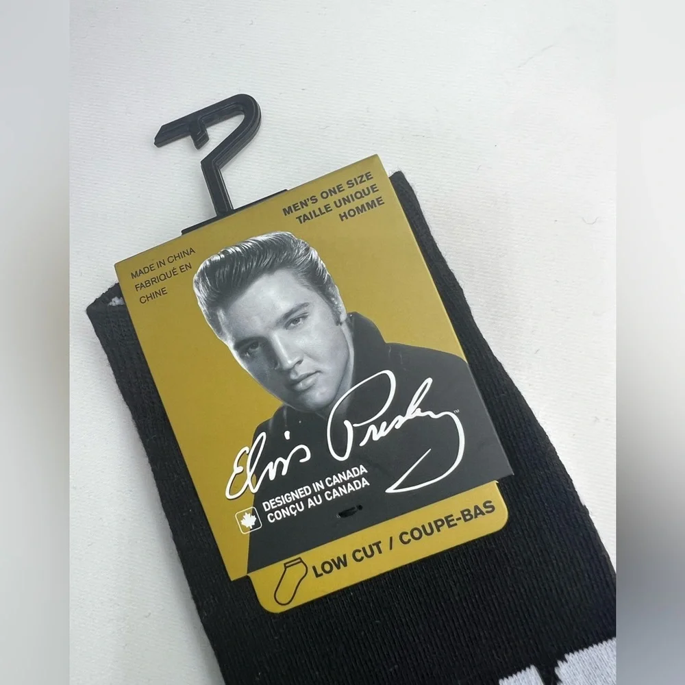 Perri’s Socks - Elvis Presley Low Cut Socks 3 Pair - Size:(MEN 7-12 WOME…